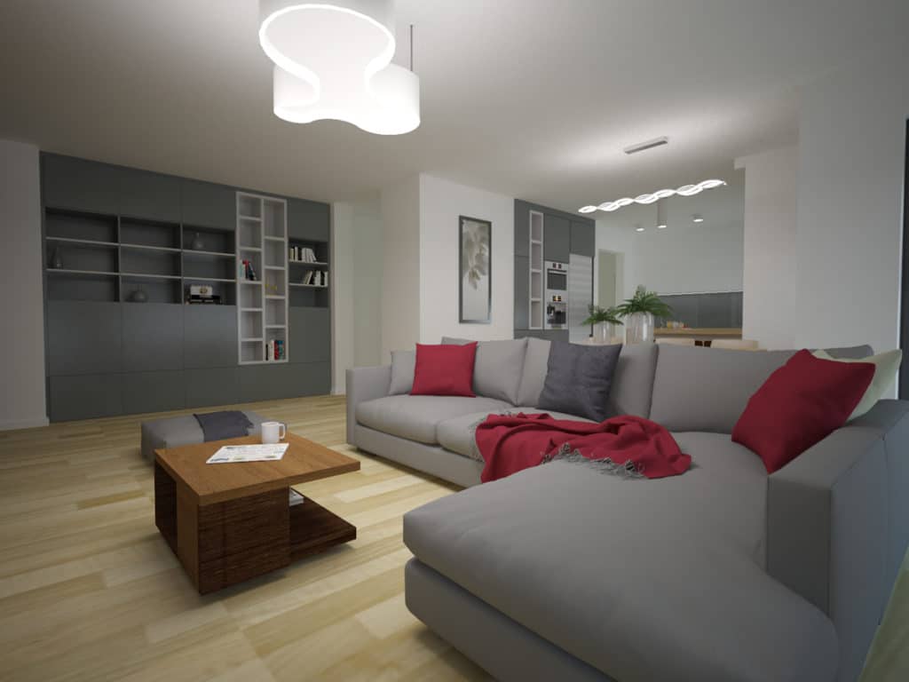 Aranżacje domów jednorodzinnych salon