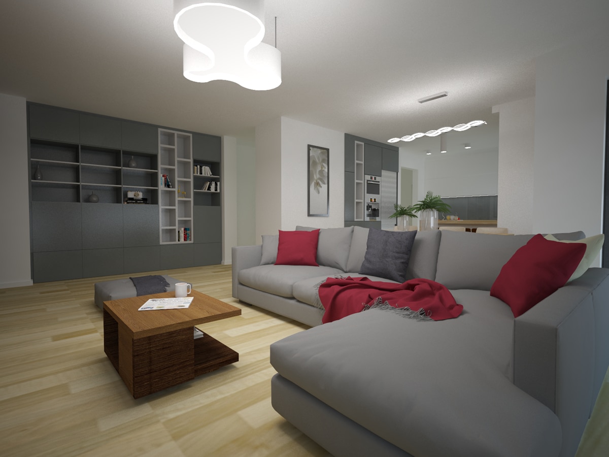 Aranżacje domów jednorodzinnych salon