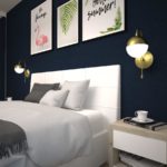 Projekty wnętrz domów jednorodzinnych - nowoczesna sypialnia