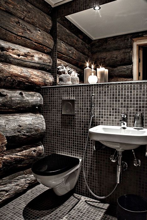łazienka w drewnie
